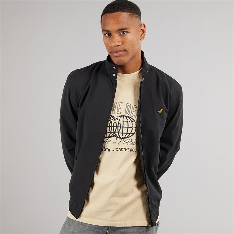 Brave Soul Mens Falcon Harrington Jacket Black - Image 1