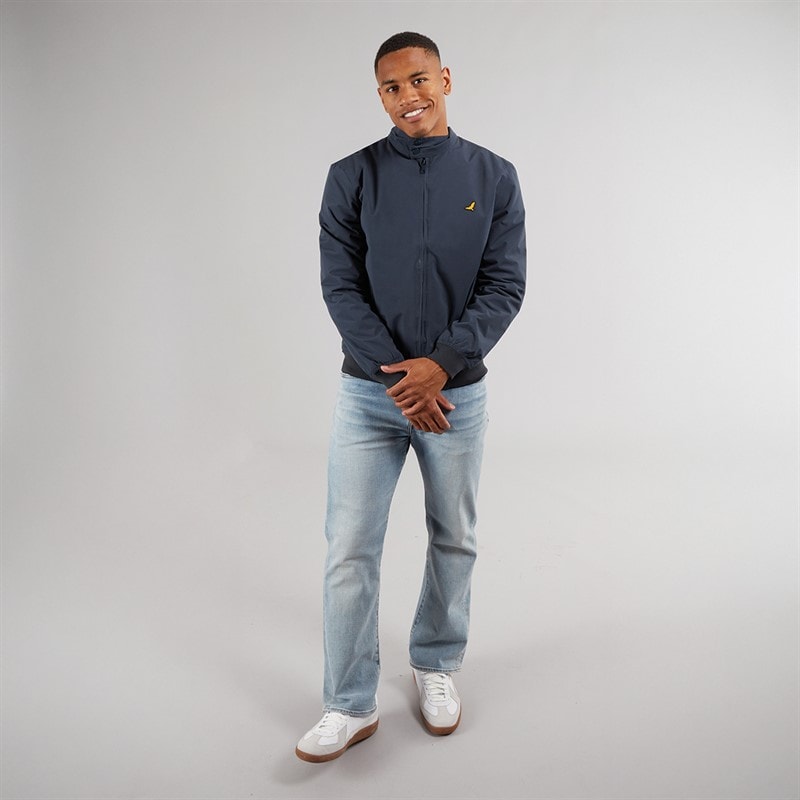 Brave Soul Mens Falcon Harrington Jacket Navy - Image 3