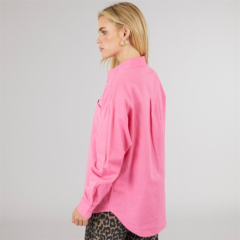 Brave Soul Womens Ariel Shirt Pink - Image 2
