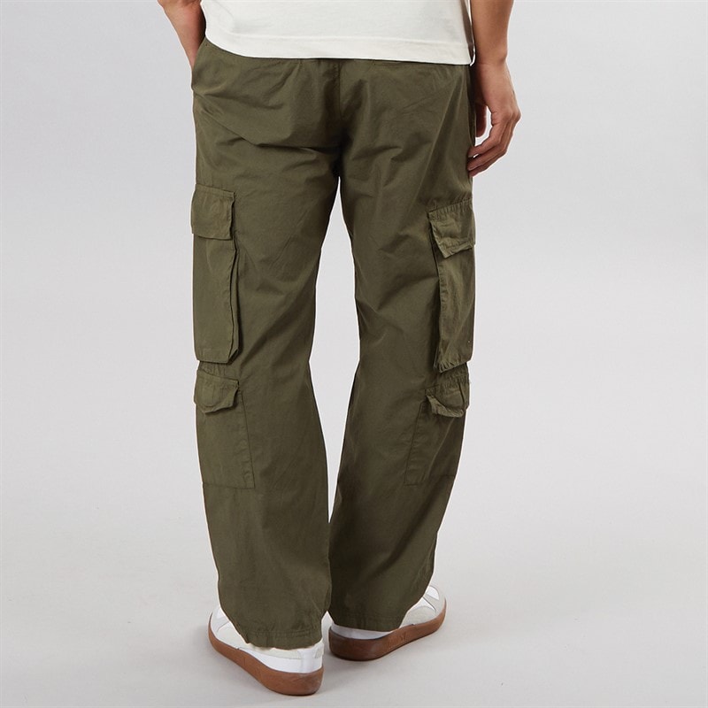 Brave Soul Mens Waves Cargo Trousers Khaki - Image 2