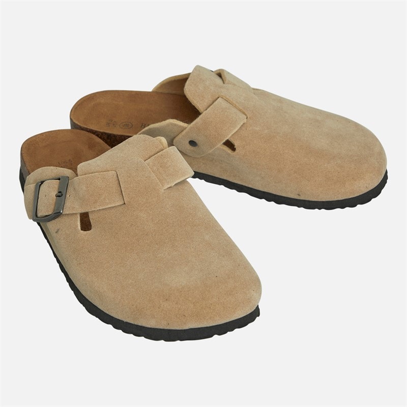 Brave Soul Womens Mule Footbed Sandals Desert Taupe - Image 2