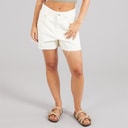 Brave Soul Womens Louise Denim Shorts Off White