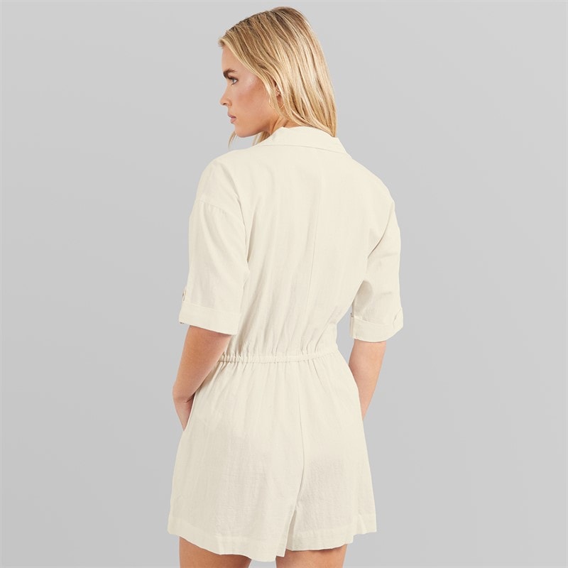 Brave Soul Womens Lennon Playsuit Cream - Image 2