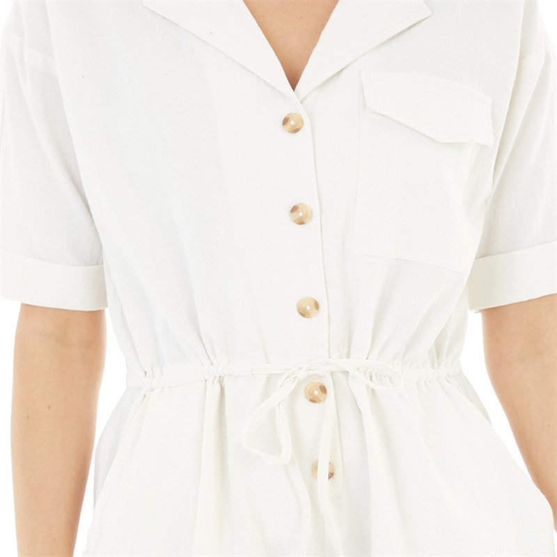 Brave Soul Womens Lennon Playsuit Cream - Image 3
