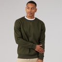 Brave Soul Mens Retina Sweatshirt Khaki