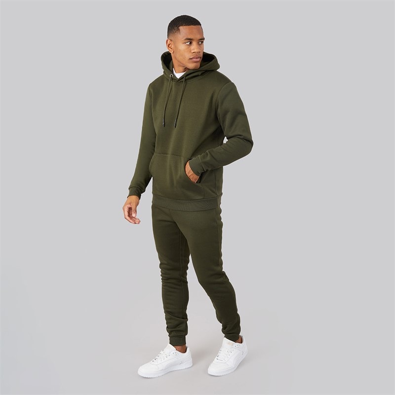 Brave Soul Mens Stark Tracksuit Khaki - Image 3