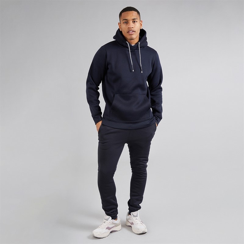 Brave Soul Mens Zoid Hoodie Navy - Image 4