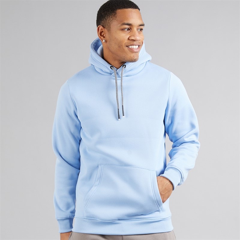 Brave Soul Mens Zoid Hoodie Cloud Blue