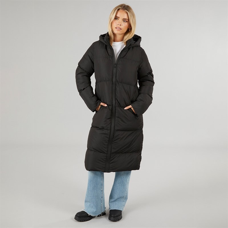 Brave Soul Womens Harp Maxi Coat Black - Image 3