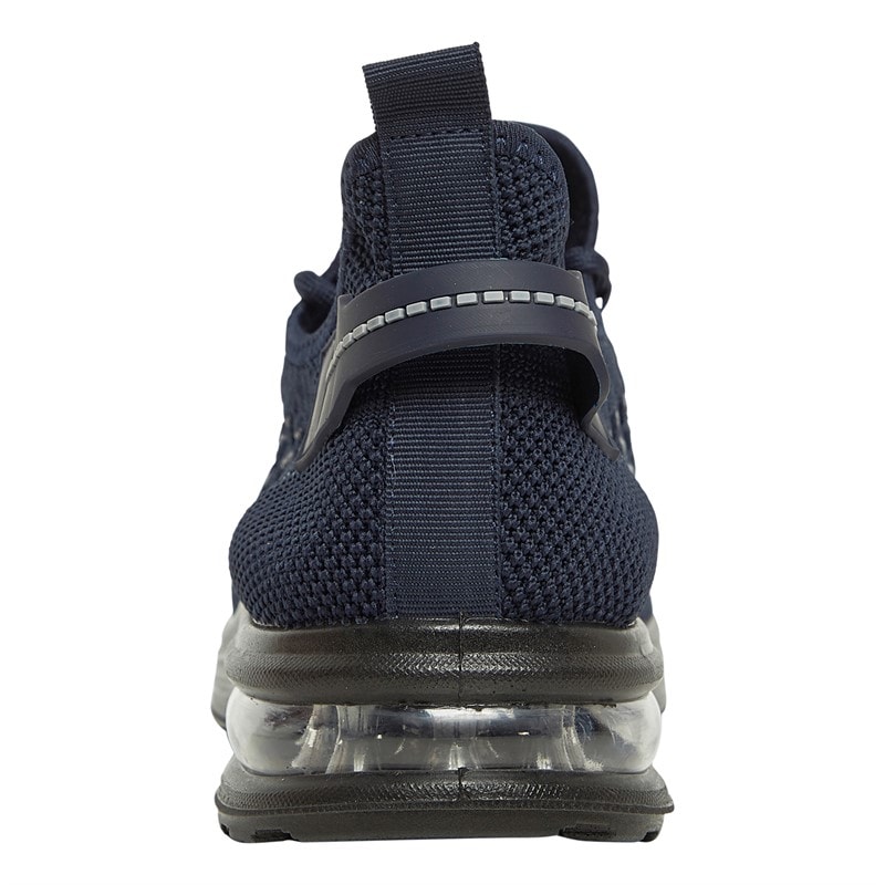Brave Soul Mens Lakeside Bubble Trainers Navy/Black - Image 3