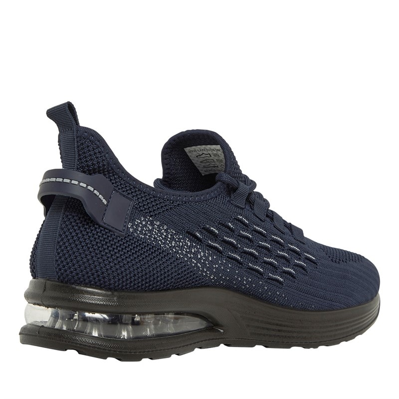 Brave Soul Mens Lakeside Bubble Trainers Navy/Black - Image 5