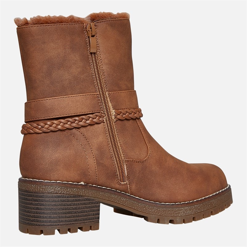 Brave Soul Womens Nora V2 Buckle Boots Brown - Image 5
