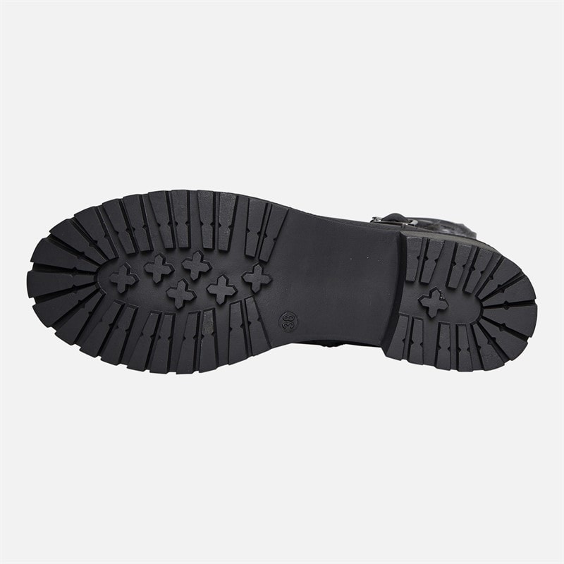 Brave Soul Womens Nora V2 Buckle Boots Black - Image 3