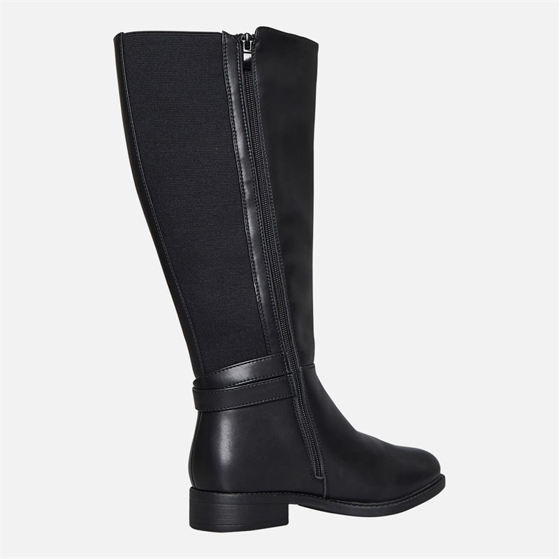 Brave Soul Womens Beck Knee High Boots Black - Image 5