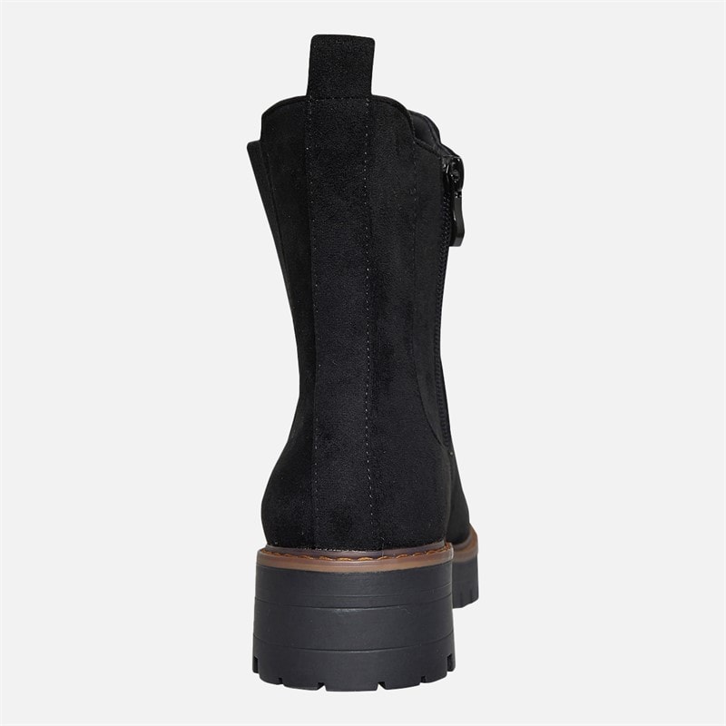 Brave Soul Womens Sam Chelsea Boots Black - Image 3