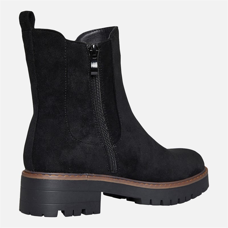 Brave Soul Womens Sam Chelsea Boots Black - Image 4