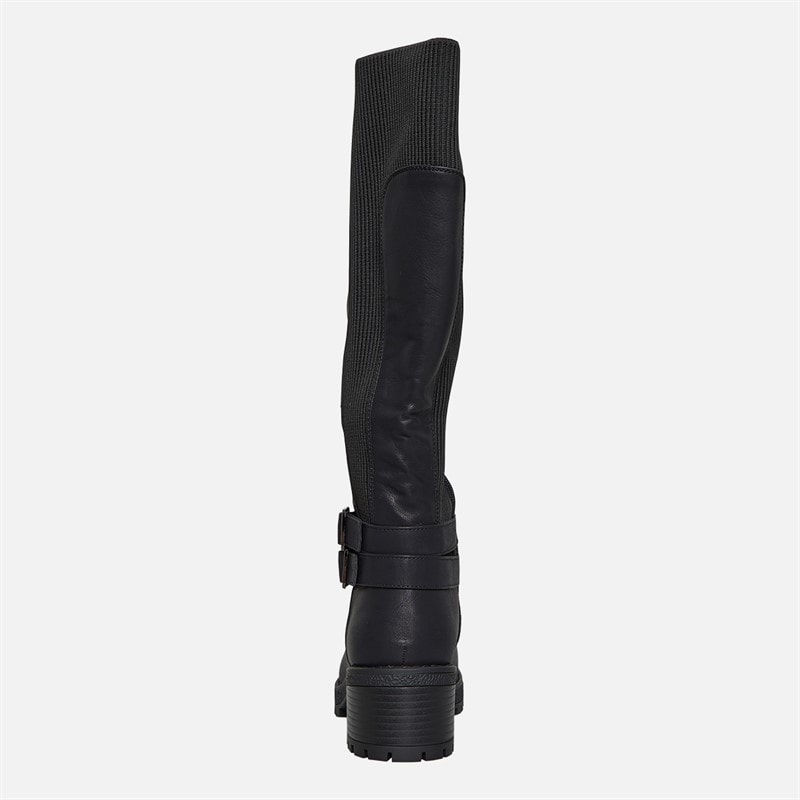 Brave Soul Womens Nora Knee High Boots Black - Image 4