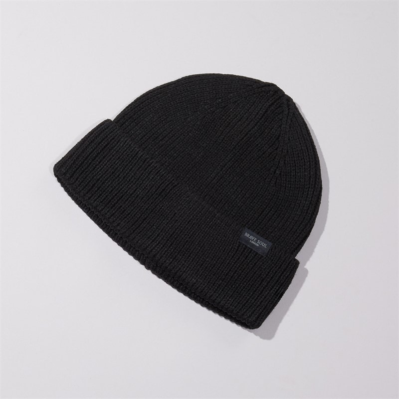 Brave Soul Mens Beanie Black