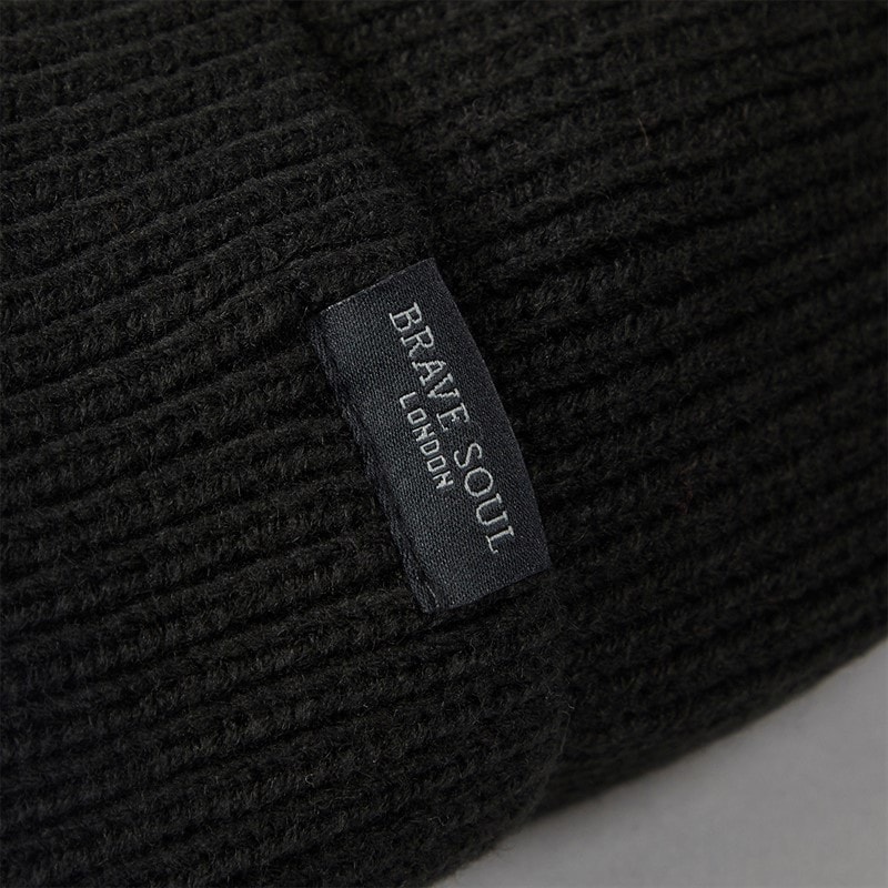 Brave Soul Mens Beanie Black - Image 2