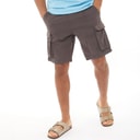 Brave Soul Mens Island Cargo Shorts Grey