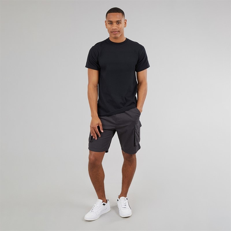 Brave Soul Mens Island Cargo Shorts Navy - Image 3