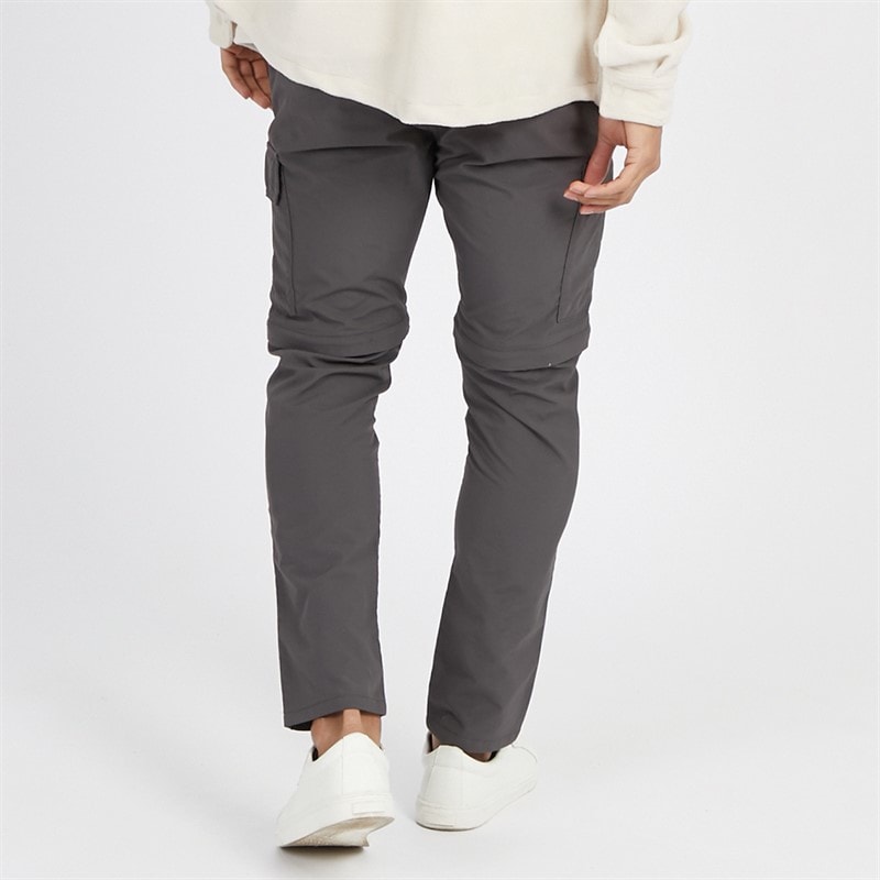 Brave Soul Mens Taslan Zip Pants Charcoal - Image 3