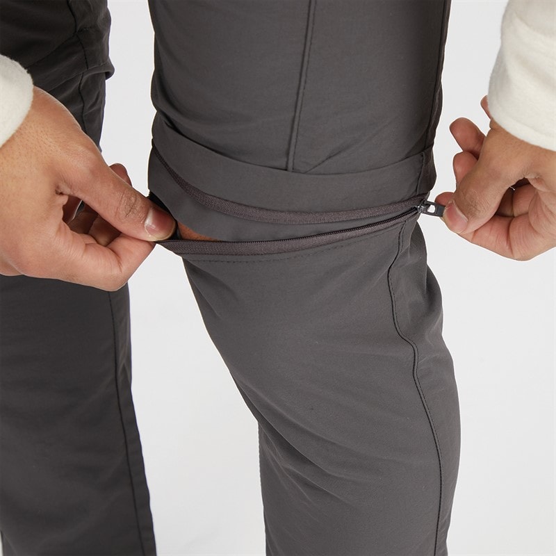 Brave Soul Mens Taslan Zip Pants Charcoal - Image 5