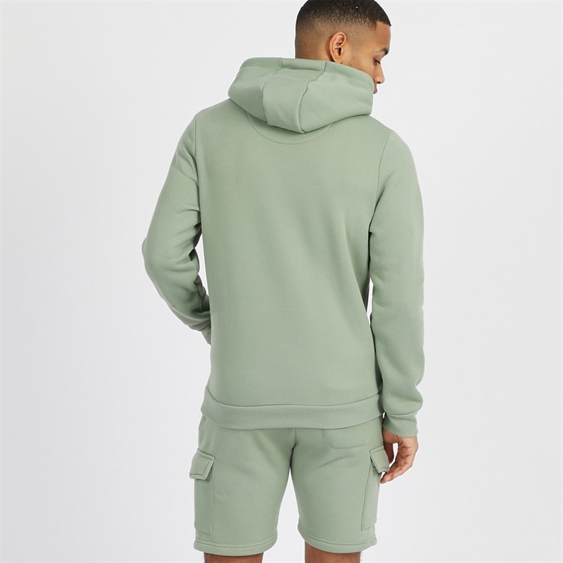 Brave Soul Mens Optimise Hoodie And Shorts Set Mint - Image 2