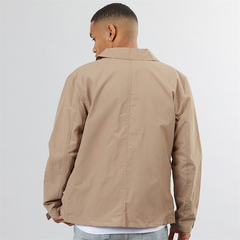 Brave Soul Mens Corey Taslan Coach Jacket Stone - Image 2