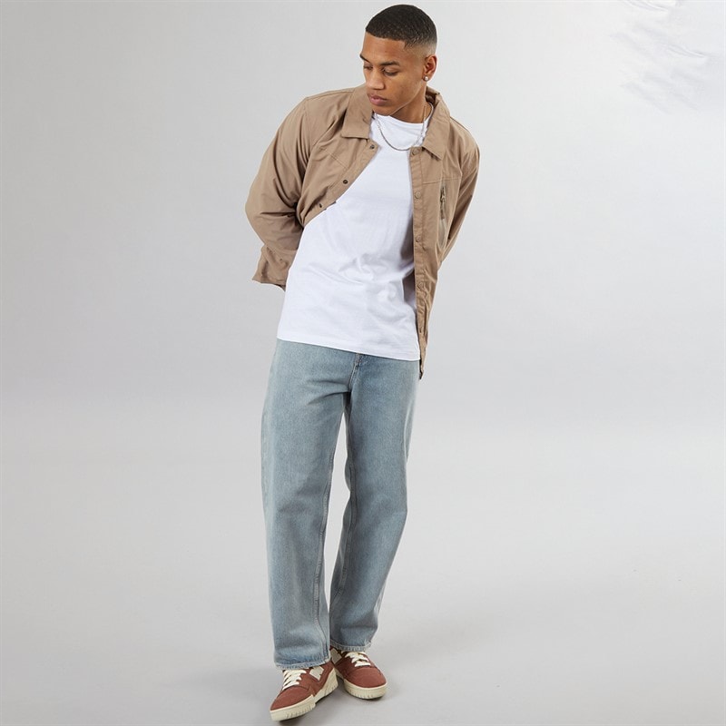 Brave Soul Mens Corey Taslan Coach Jacket Stone - Image 4