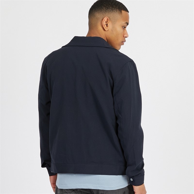Brave Soul Mens Andorra Harrington Jacket Navy - Image 2