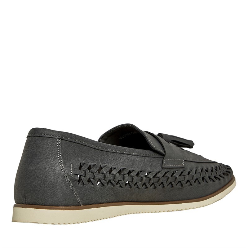 Brave Soul Mens Drift Loafers Grey - Image 5