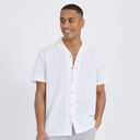 Brave Soul Mens Eubank Shirt Optic White