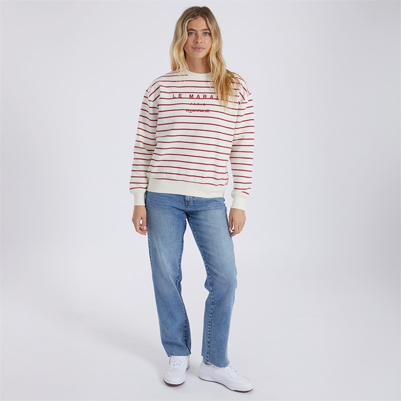 Brave Soul Womens Straight Leg Jeans Mid Blue Wash - Image 3