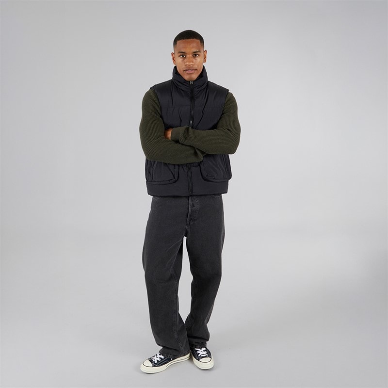 Brave Soul Mens Kirby Padded Gilet Black - Image 3