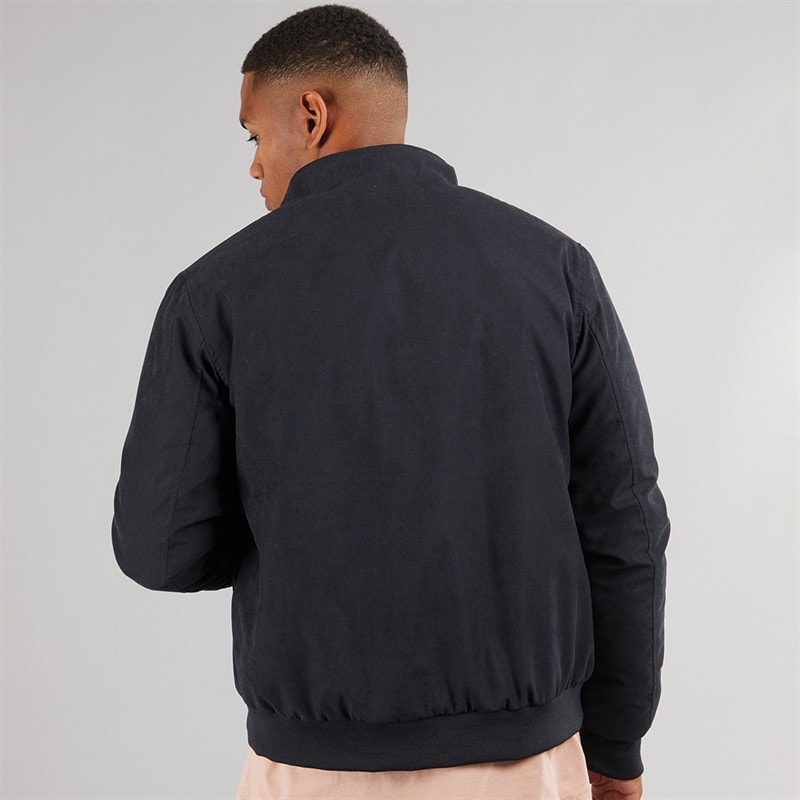 Brave Soul Mens Derwent Bomber Jacket Dark Navy - Image 2