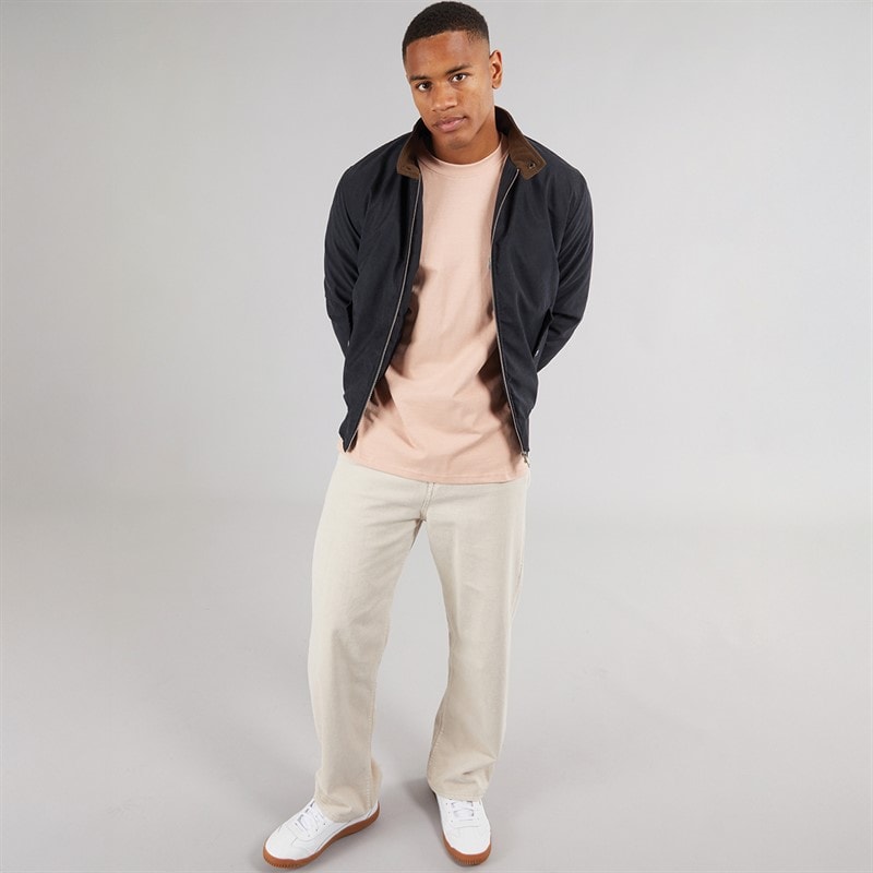 Brave Soul Mens Derwent Bomber Jacket Dark Navy - Image 4