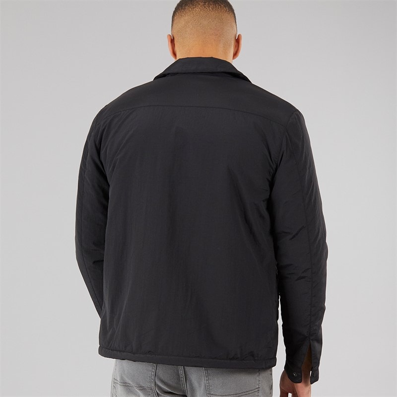 Brave Soul Mens Pearson Borg Lined Shacket Black - Image 2