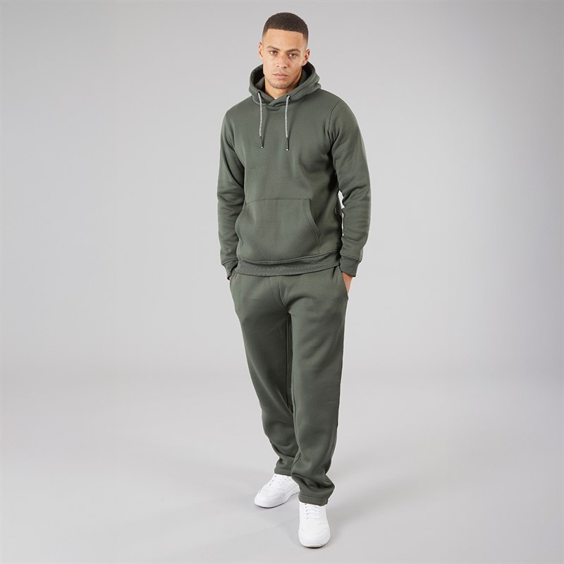 Brave Soul Mens Hadid Tracksuit Forest Green - Image 4