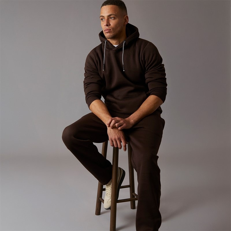 Brave Soul Mens Hadid Tracksuit Chocolate Brown - Image 1