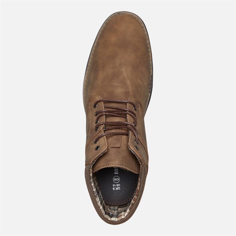 Brave Soul Mens Sawyer Boots Brown - Image 4