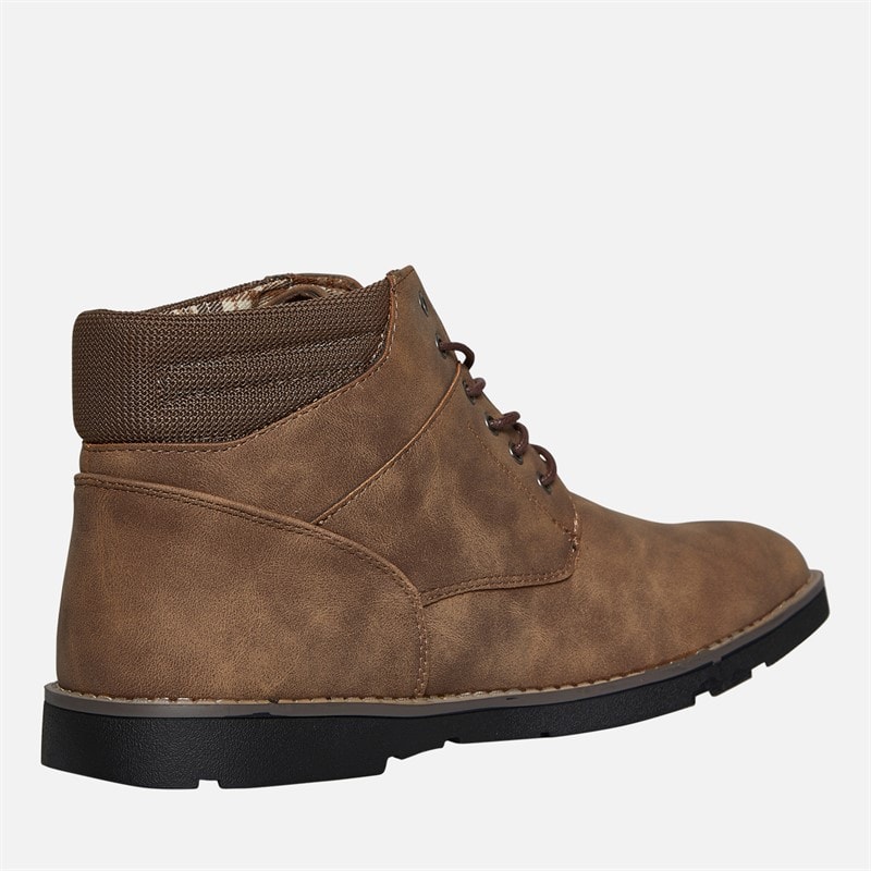 Brave Soul Mens Sawyer Boots Brown - Image 5