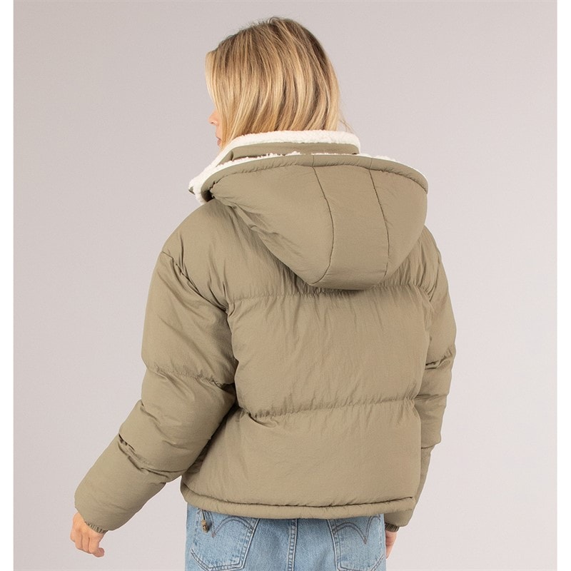 Brave Soul Womens Anise Short Puffer Sage - Image 2