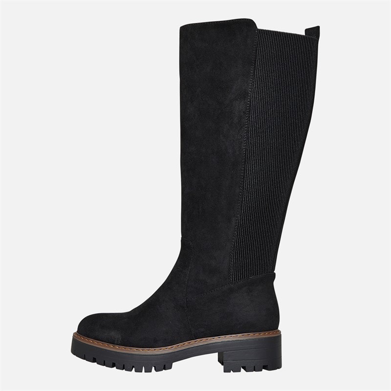 Brave Soul Womens Klara Knee High Boots Black - Image 2