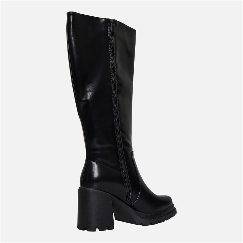 Brave Soul Womens Ceira Knee High Boots Black - Image 5