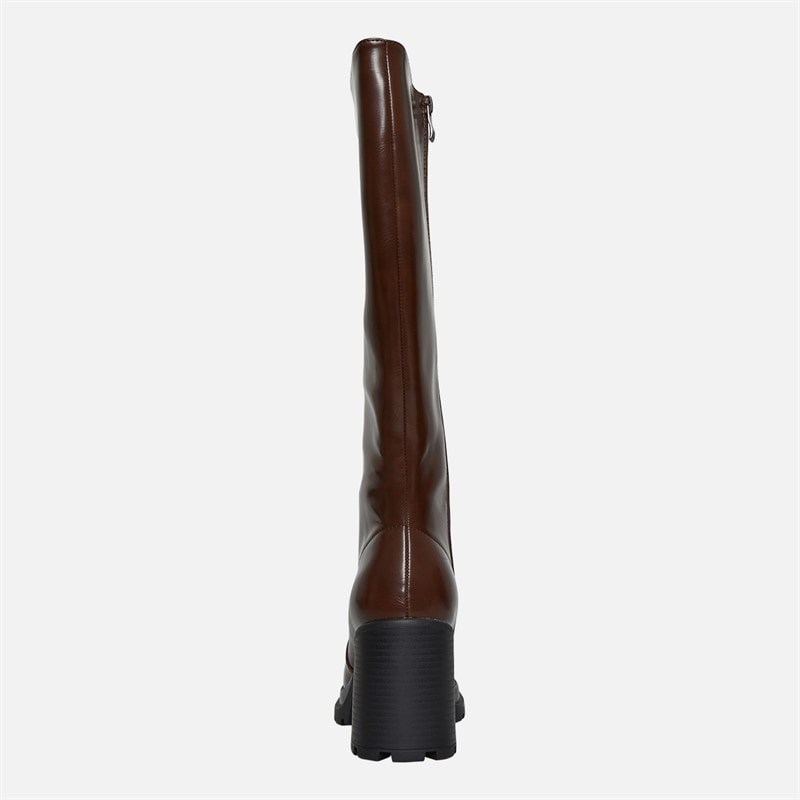 Brave Soul Womens Ceira Knee High Boots Brown - Image 4