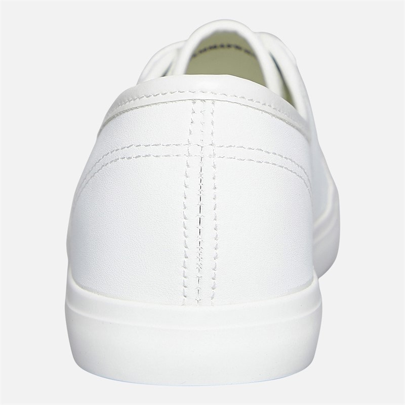Brave Soul Womens Gemma PU Trainers White - Image 3
