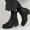 Brave Soul Womens Sara Chelsea Boots Black