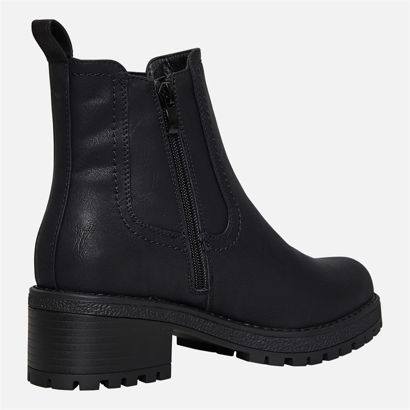 Brave Soul Womens Sara Chelsea Boots Black - Image 5