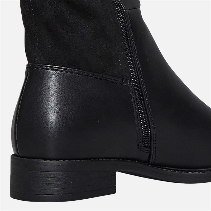 Brave Soul Womens Anna Knee High Boots Black - Image 5